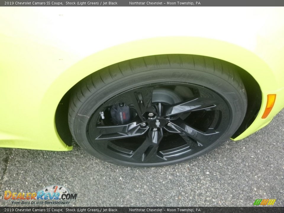 2019 Chevrolet Camaro SS Coupe Shock (Light Green) / Jet Black Photo #9