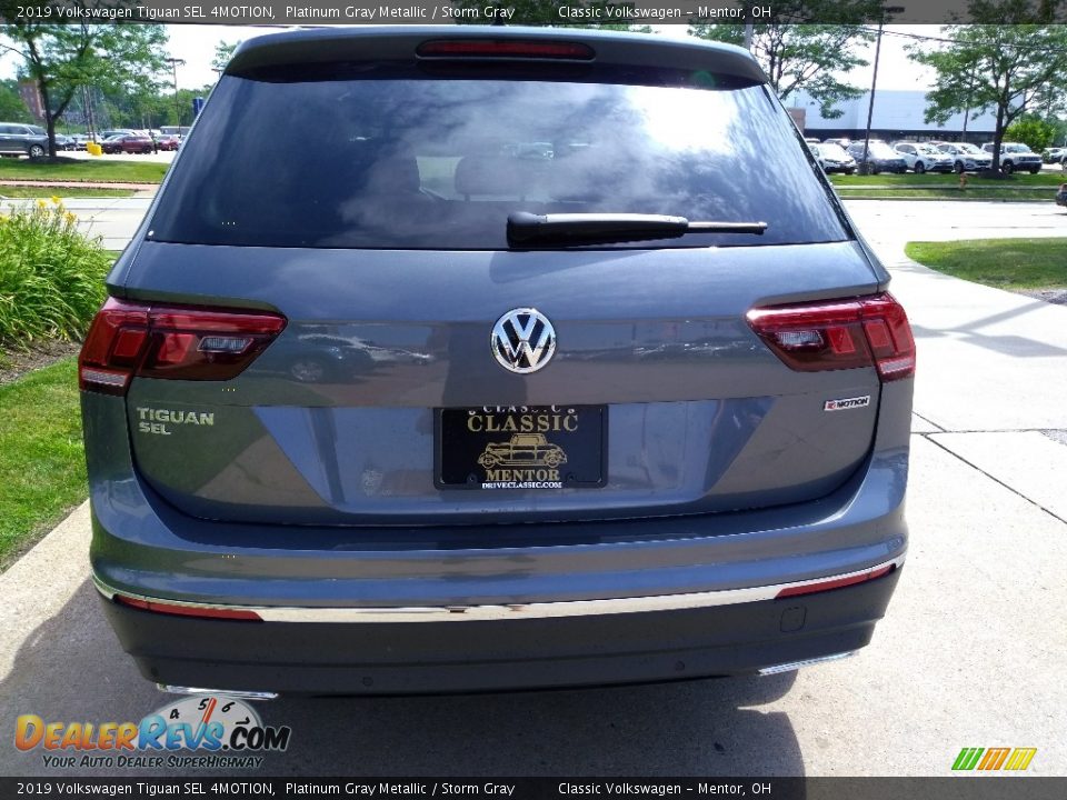 2019 Volkswagen Tiguan SEL 4MOTION Platinum Gray Metallic / Storm Gray Photo #5