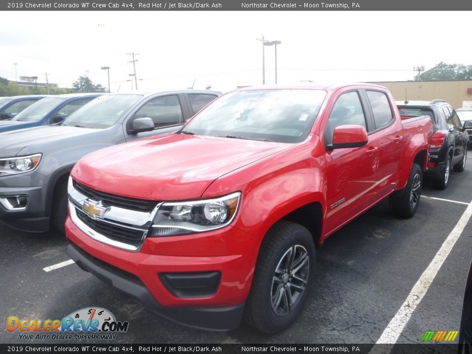 2019 Chevrolet Colorado WT Crew Cab 4x4 Red Hot / Jet Black/Dark Ash Photo #1