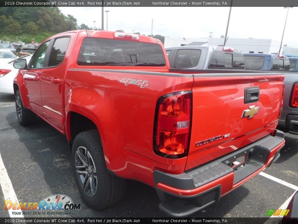 2019 Chevrolet Colorado WT Crew Cab 4x4 Red Hot / Jet Black/Dark Ash Photo #3