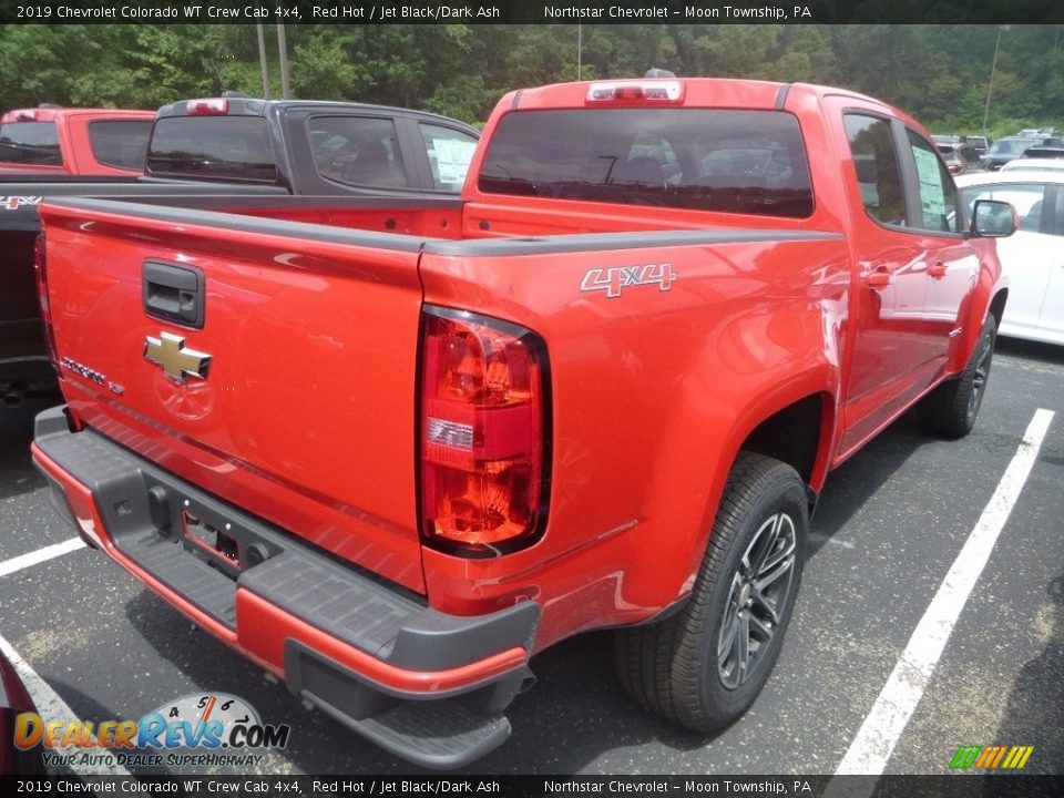 2019 Chevrolet Colorado WT Crew Cab 4x4 Red Hot / Jet Black/Dark Ash Photo #4