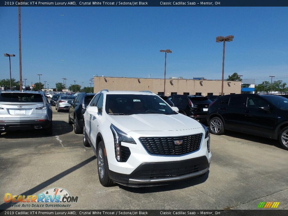 2019 Cadillac XT4 Premium Luxury AWD Crystal White Tricoat / Sedona/Jet Black Photo #1