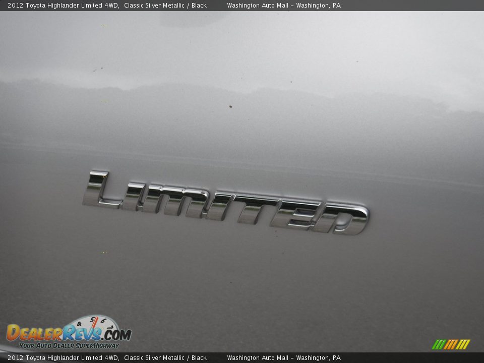 2012 Toyota Highlander Limited 4WD Classic Silver Metallic / Black Photo #3