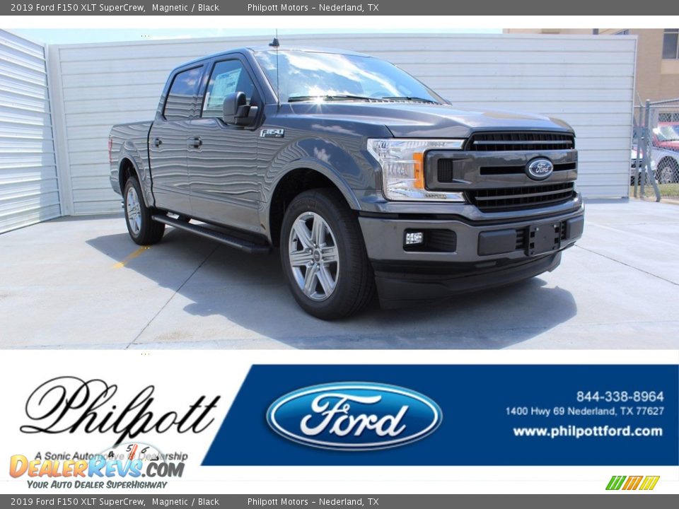2019 Ford F150 XLT SuperCrew Magnetic / Black Photo #1