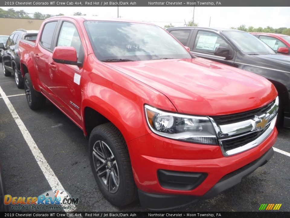 2019 Chevrolet Colorado WT Crew Cab 4x4 Red Hot / Jet Black/Dark Ash Photo #9