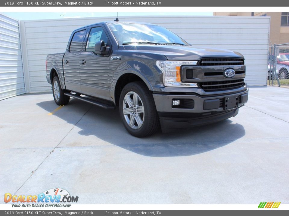 2019 Ford F150 XLT SuperCrew Magnetic / Black Photo #2