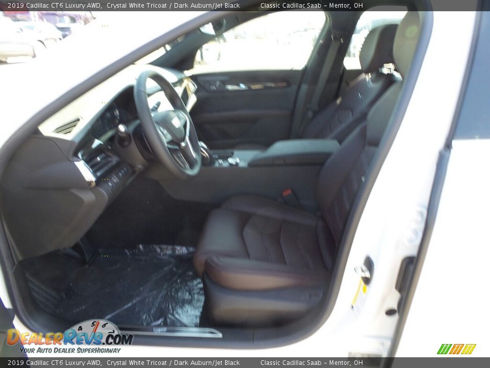2019 Cadillac CT6 Luxury AWD Crystal White Tricoat / Dark Auburn/Jet Black Photo #3