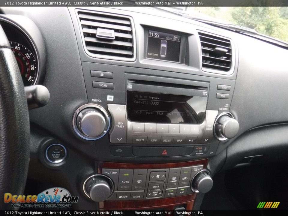 2012 Toyota Highlander Limited 4WD Classic Silver Metallic / Black Photo #18