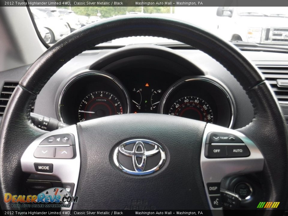 2012 Toyota Highlander Limited 4WD Classic Silver Metallic / Black Photo #20