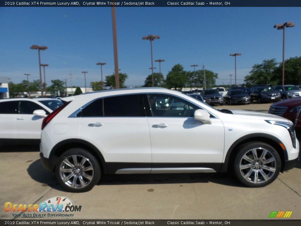 2019 Cadillac XT4 Premium Luxury AWD Crystal White Tricoat / Sedona/Jet Black Photo #2