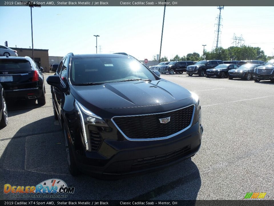 2019 Cadillac XT4 Sport AWD Stellar Black Metallic / Jet Black Photo #1