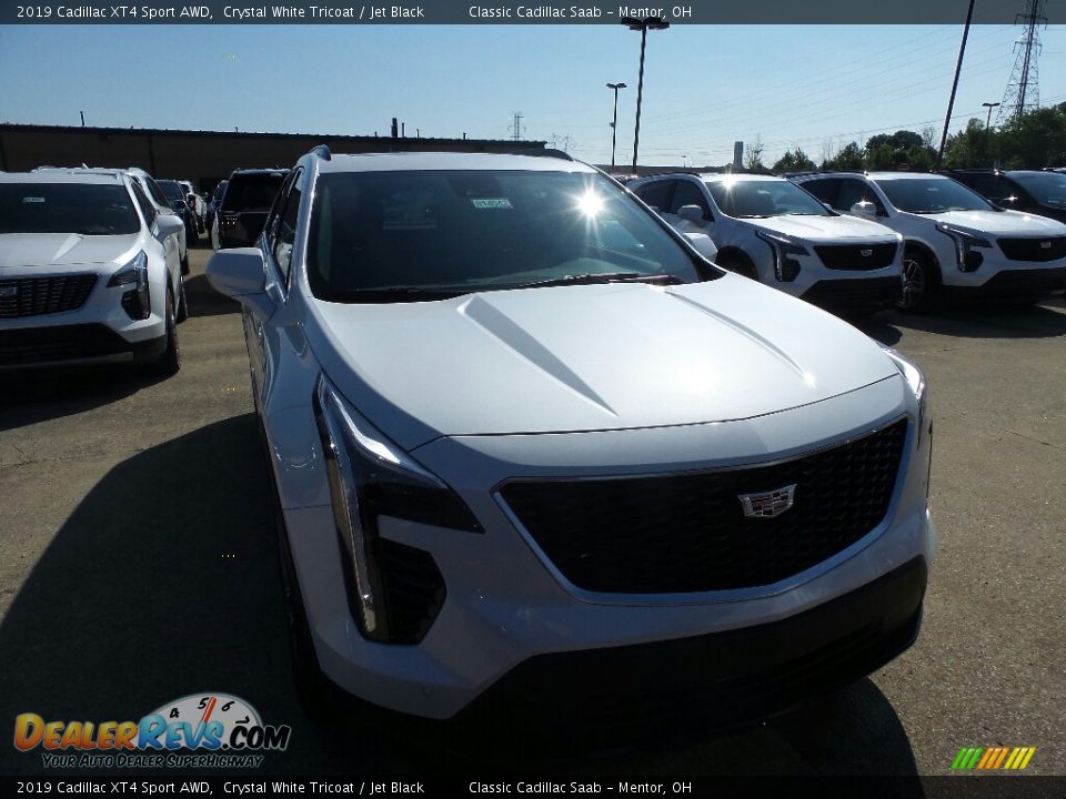 2019 Cadillac XT4 Sport AWD Crystal White Tricoat / Jet Black Photo #1