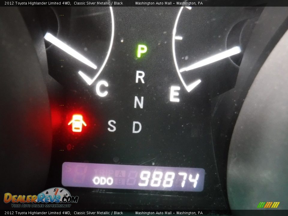 2012 Toyota Highlander Limited 4WD Classic Silver Metallic / Black Photo #28