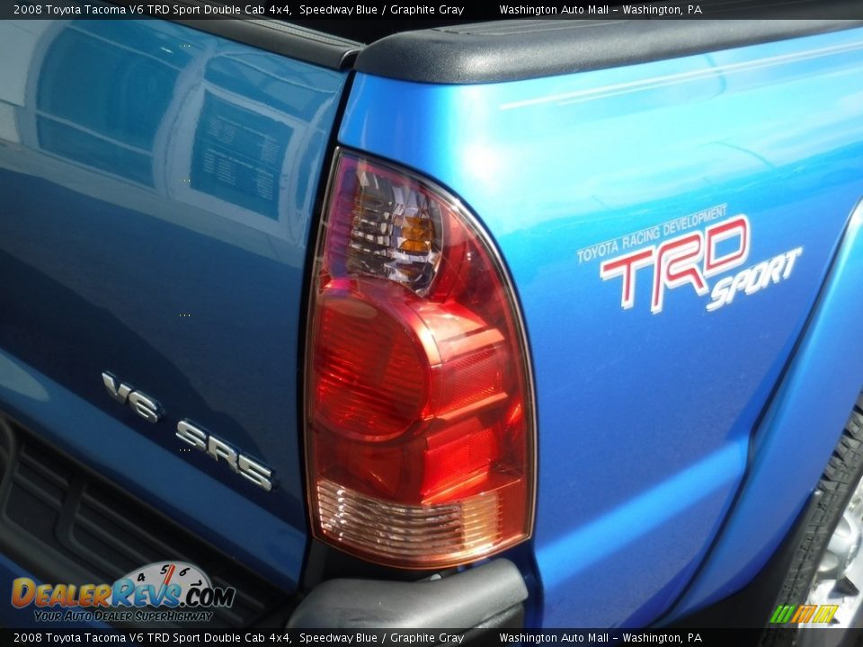 2008 Toyota Tacoma V6 TRD Sport Double Cab 4x4 Speedway Blue / Graphite Gray Photo #10