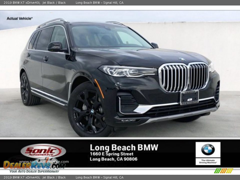 2019 BMW X7 xDrive40i Jet Black / Black Photo #1