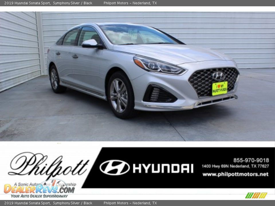 2019 Hyundai Sonata Sport Symphony Silver / Black Photo #1