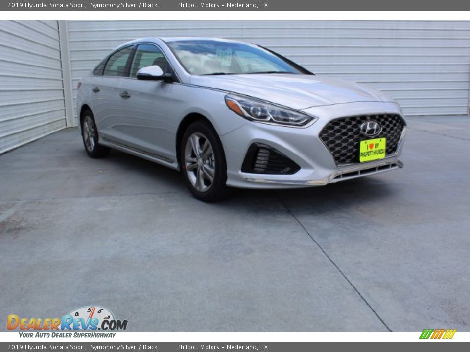 2019 Hyundai Sonata Sport Symphony Silver / Black Photo #2