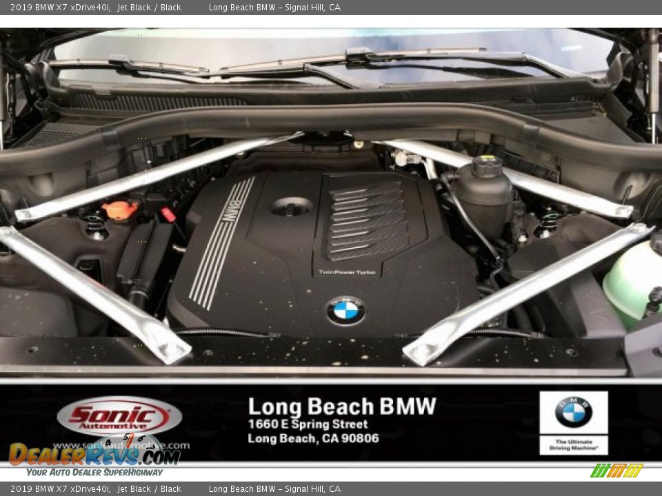 2019 BMW X7 xDrive40i Jet Black / Black Photo #8