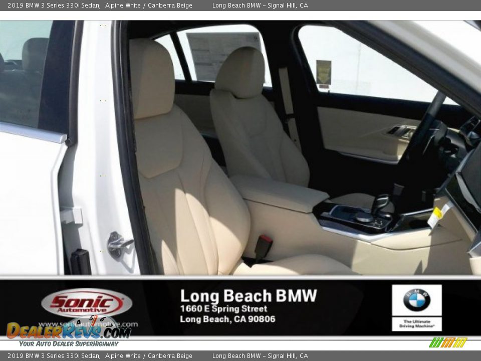 2019 BMW 3 Series 330i Sedan Alpine White / Canberra Beige Photo #2