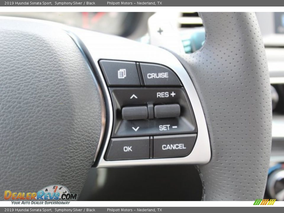 2019 Hyundai Sonata Sport Symphony Silver / Black Photo #13