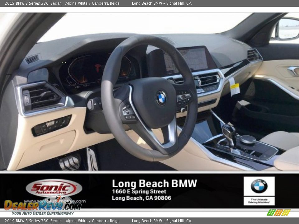 2019 BMW 3 Series 330i Sedan Alpine White / Canberra Beige Photo #6