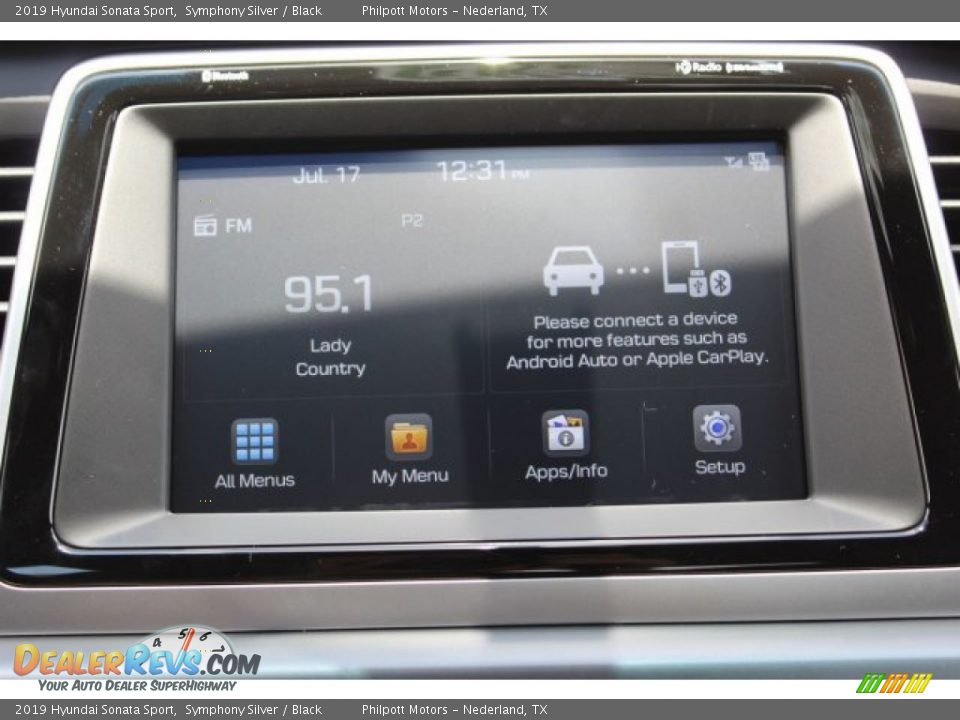 2019 Hyundai Sonata Sport Symphony Silver / Black Photo #16