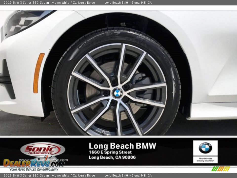 2019 BMW 3 Series 330i Sedan Alpine White / Canberra Beige Photo #9