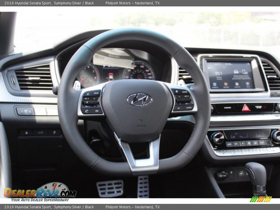 2019 Hyundai Sonata Sport Symphony Silver / Black Photo #21