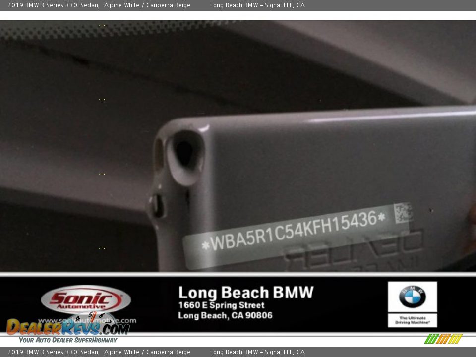 2019 BMW 3 Series 330i Sedan Alpine White / Canberra Beige Photo #11