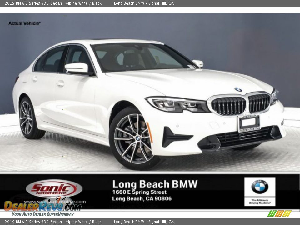 2019 BMW 3 Series 330i Sedan Alpine White / Black Photo #1