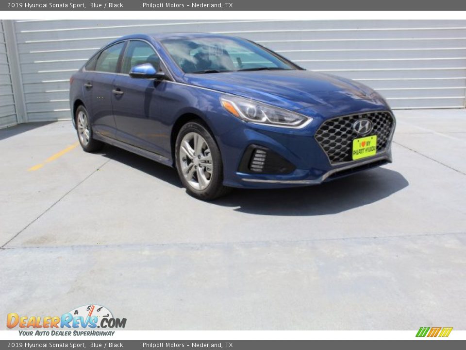 2019 Hyundai Sonata Sport Blue / Black Photo #2