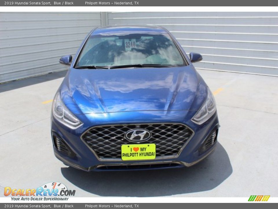 2019 Hyundai Sonata Sport Blue / Black Photo #3