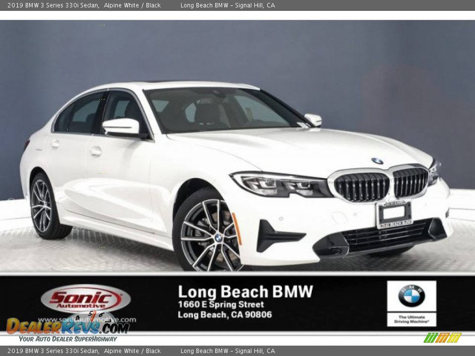 2019 BMW 3 Series 330i Sedan Alpine White / Black Photo #10