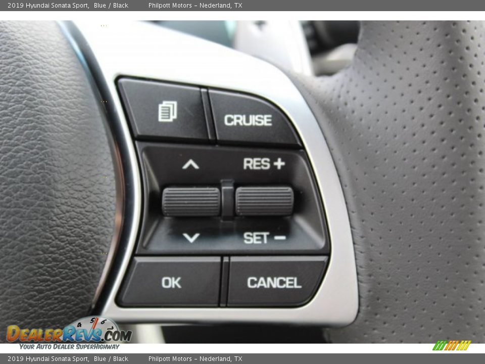 2019 Hyundai Sonata Sport Blue / Black Photo #13