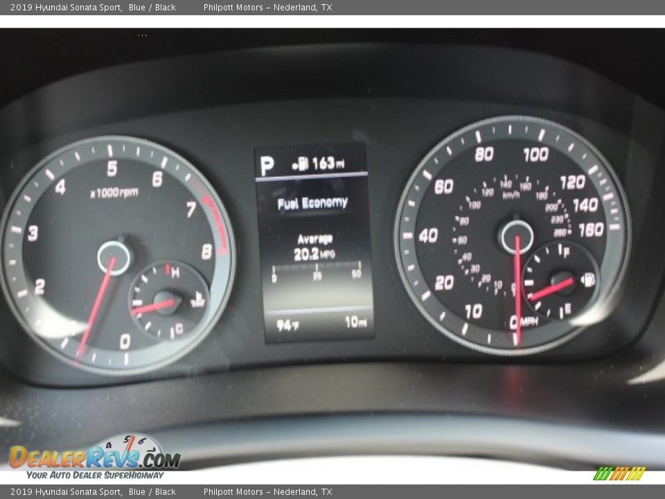 2019 Hyundai Sonata Sport Blue / Black Photo #14