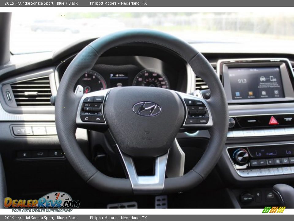 2019 Hyundai Sonata Sport Blue / Black Photo #22