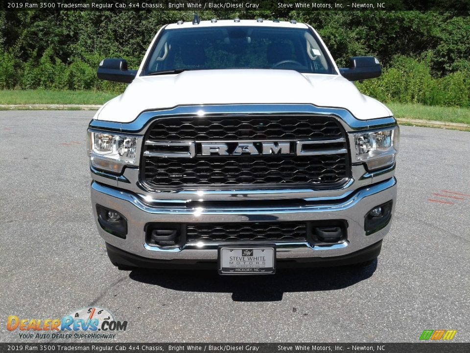 2019 Ram 3500 Tradesman Regular Cab 4x4 Chassis Bright White / Black/Diesel Gray Photo #3