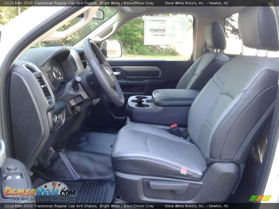 Front Seat of 2019 Ram 3500 Tradesman Regular Cab 4x4 Chassis Photo #10