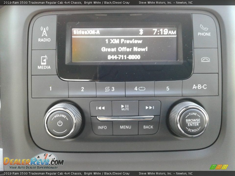 2019 Ram 3500 Tradesman Regular Cab 4x4 Chassis Bright White / Black/Diesel Gray Photo #19