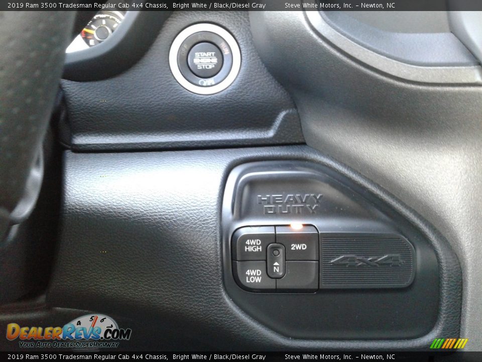 2019 Ram 3500 Tradesman Regular Cab 4x4 Chassis Bright White / Black/Diesel Gray Photo #21