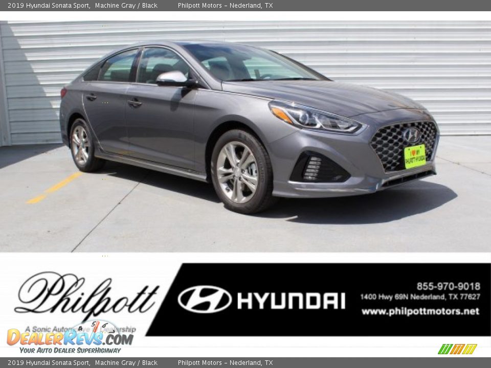 2019 Hyundai Sonata Sport Machine Gray / Black Photo #1
