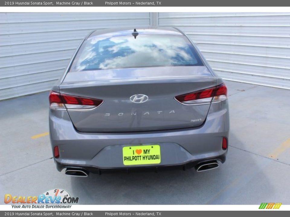 2019 Hyundai Sonata Sport Machine Gray / Black Photo #7