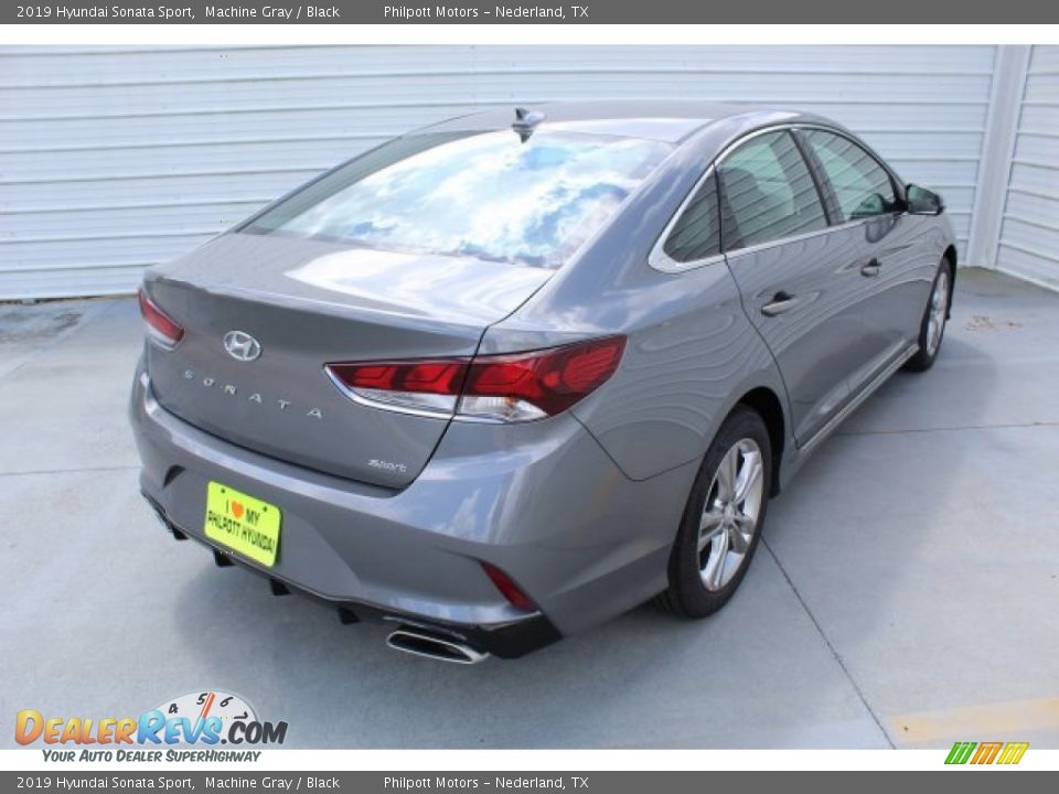 2019 Hyundai Sonata Sport Machine Gray / Black Photo #8