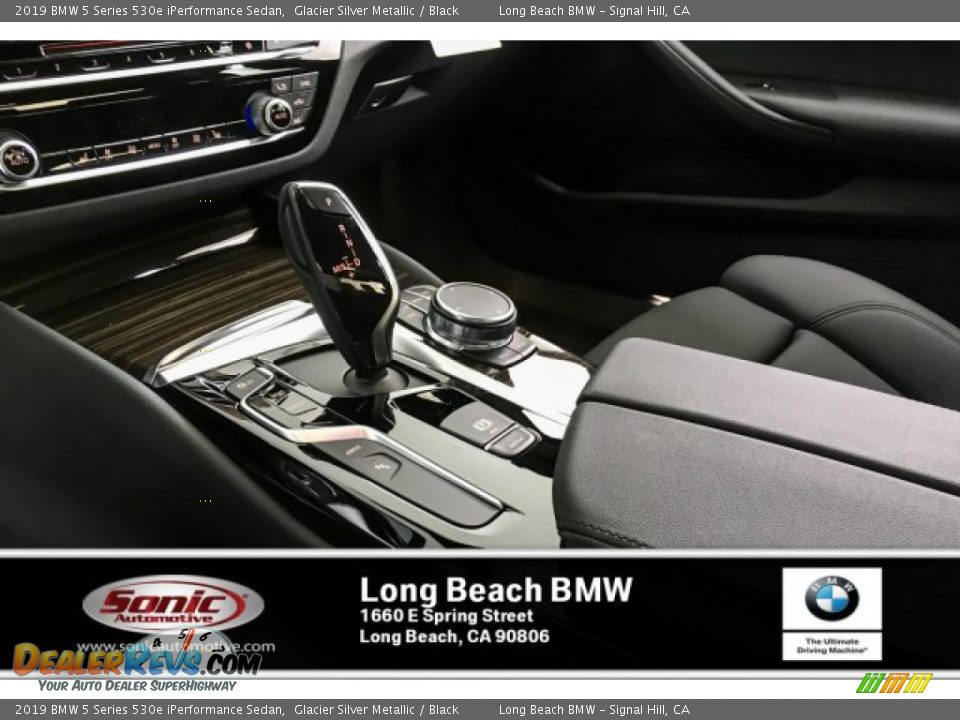 2019 BMW 5 Series 530e iPerformance Sedan Glacier Silver Metallic / Black Photo #7
