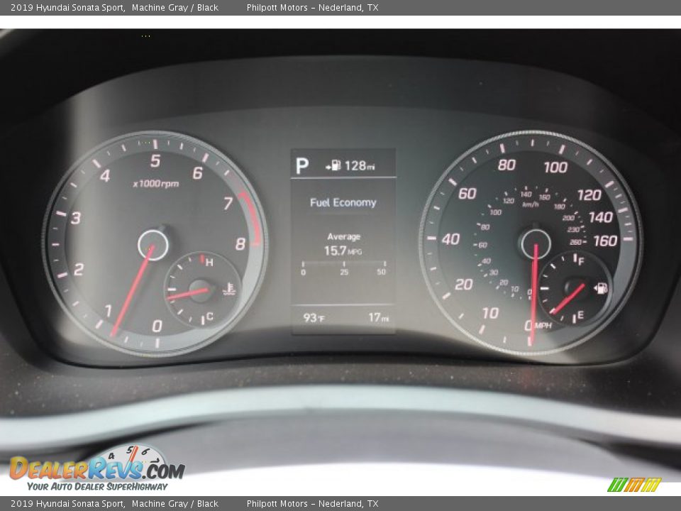2019 Hyundai Sonata Sport Machine Gray / Black Photo #14