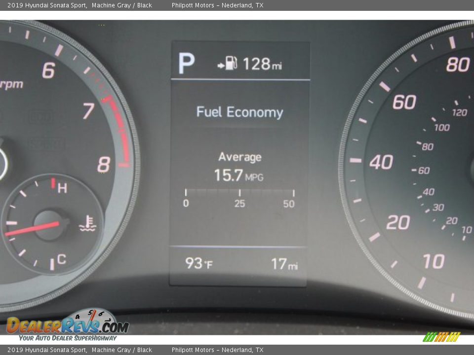 2019 Hyundai Sonata Sport Machine Gray / Black Photo #15