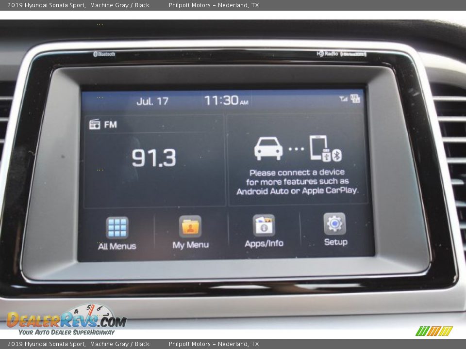 2019 Hyundai Sonata Sport Machine Gray / Black Photo #16