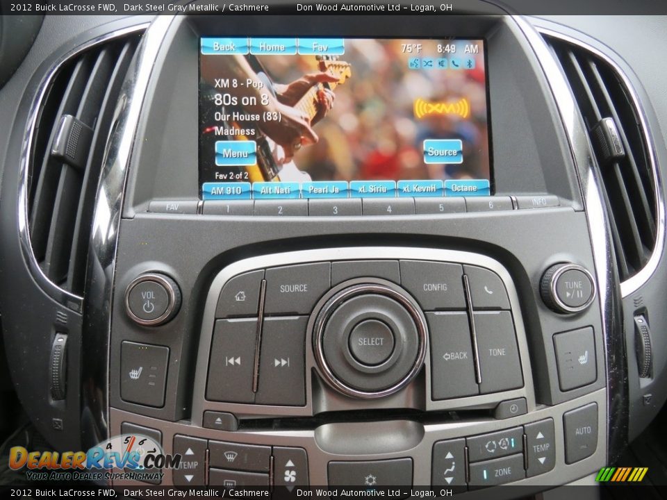 2012 Buick LaCrosse FWD Dark Steel Gray Metallic / Cashmere Photo #24