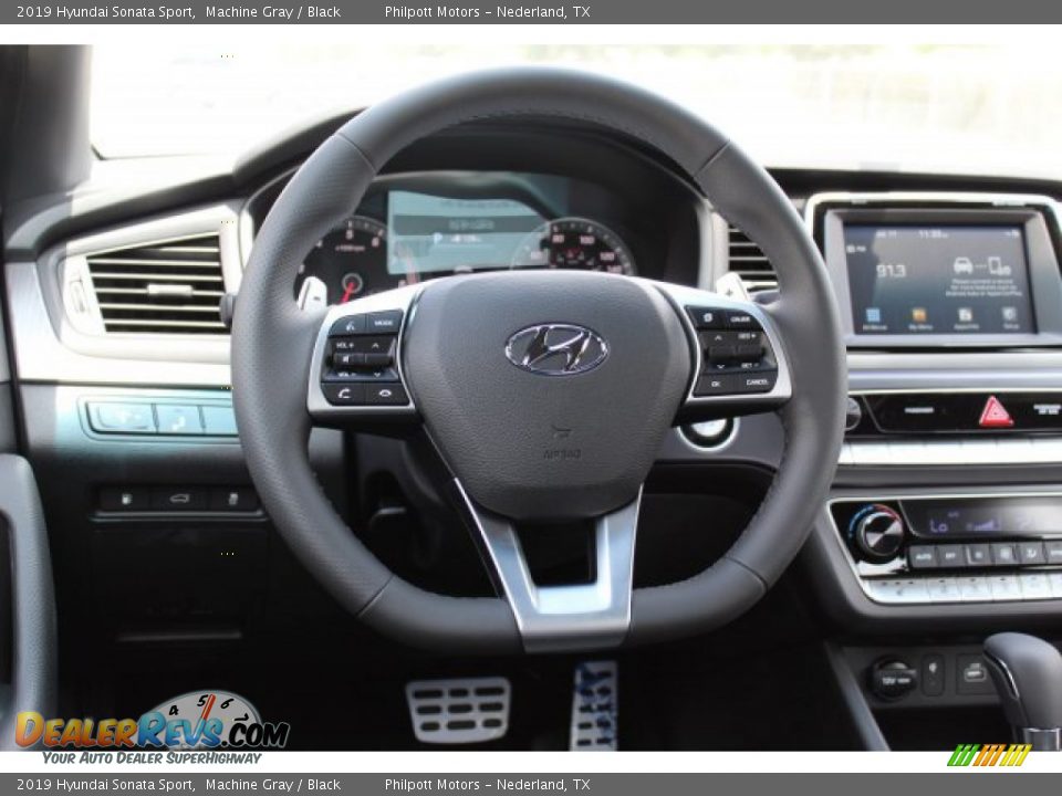 2019 Hyundai Sonata Sport Machine Gray / Black Photo #23