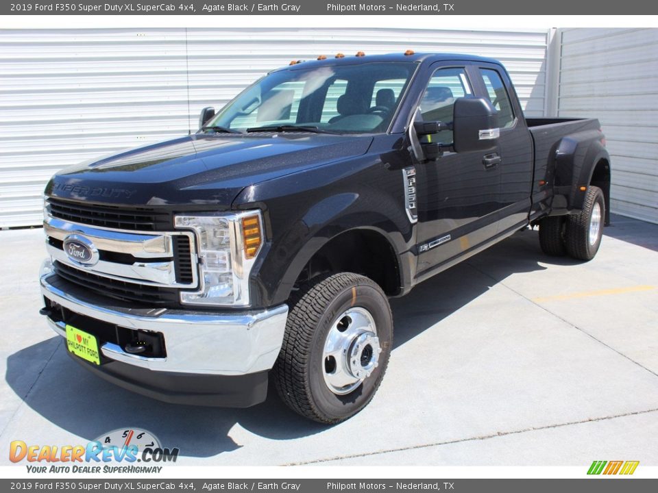 2019 Ford F350 Super Duty XL SuperCab 4x4 Agate Black / Earth Gray Photo #4